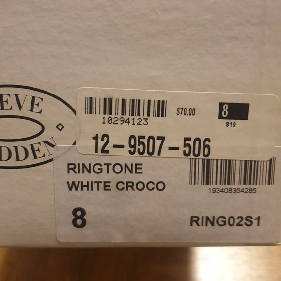 Steve Madden White Sandals - Picture 4 of 5